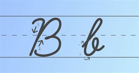 how to draw a cursive b with tips for writing in cursive script